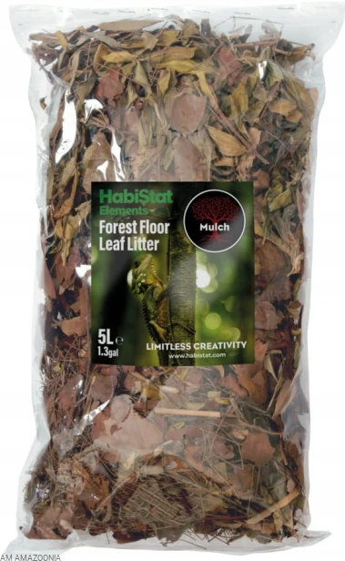 HabiStat Forest Floor Ściółka z liści- detailling podłoża do terrarium 5L