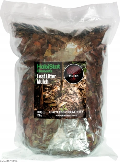 HabiStat Leaf Litter Ściółka z liści- detailling podłoża do terrarium 500g