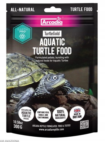 Arcadia Earth Pro Turtle Food Pokarm PREMIUM dla żółwia wodno lądowego 300g