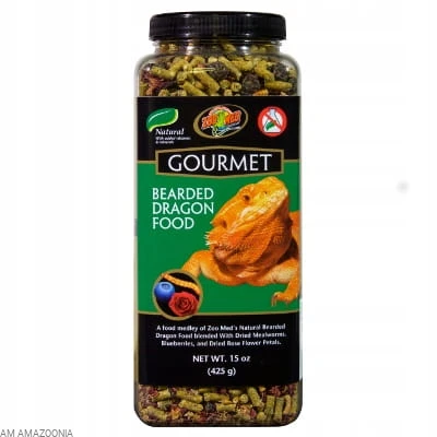 Zoo Med Gourmet Dragon Food Pokarm dla agamy brodatej z mącznikiem 383 g