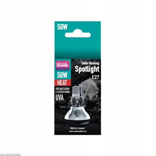 Arcadia Solar Basking Spotlight Żarówka grzewcza do terrarium 50W