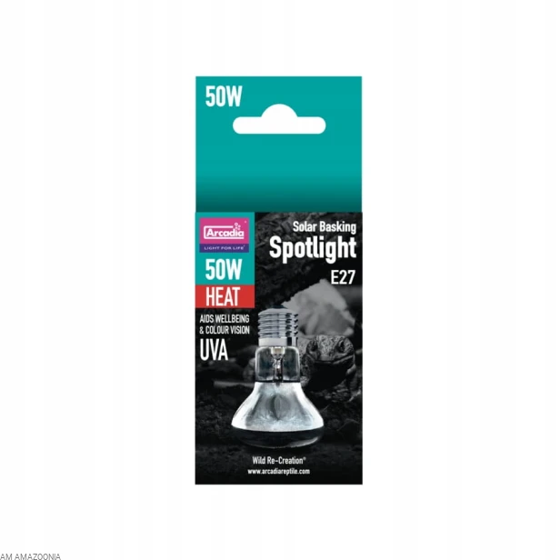 Arcadia Solar Basking Spotlight Żarówka grzewcza do terrarium 50W