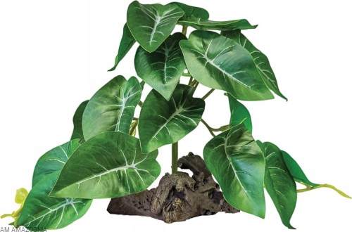 REPTO PLANT Sztuczna stojąca Alokazja do terrarium 20 cm