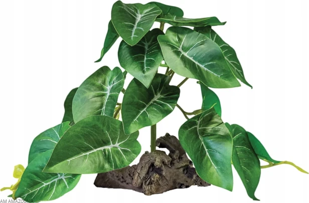 REPTO PLANT Sztuczna stojąca Alokazja do terrarium 20 cm