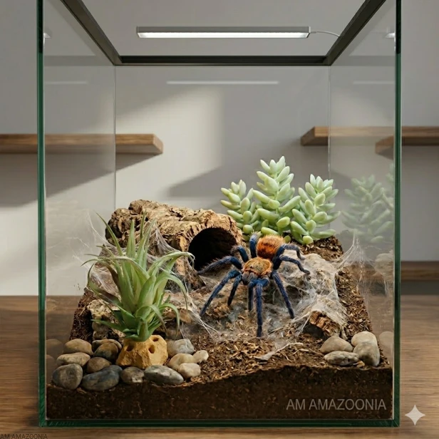 aranżacja terrarium chromatopelma, tillandsia repto.jpg
