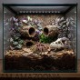 czaszka reptile nova dinozaura w terrarium z ptasznikiem.jpg