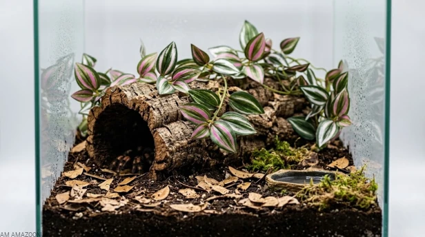Trzykrotka AM AMAZOONIA w terrarium dla ptasznika.jpg
