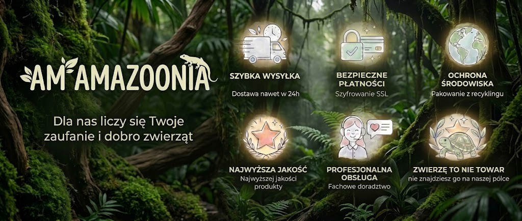AM AMAZOONIA Korzyści zakupowe w sklepie terrarystycznym Łódź