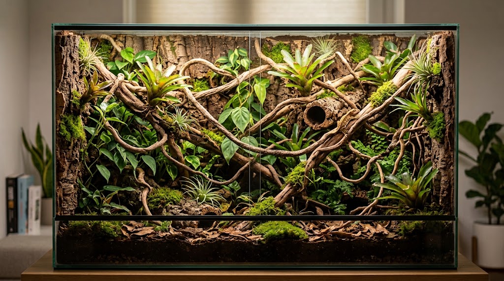 Prawidłowa aranżacja terrarium tropikalnego