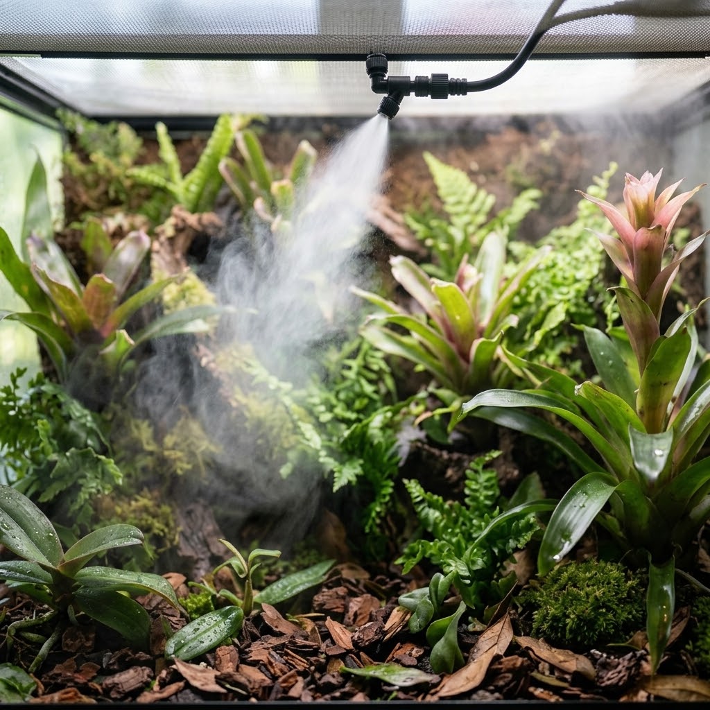 Automatyczne zraszanie terrarium